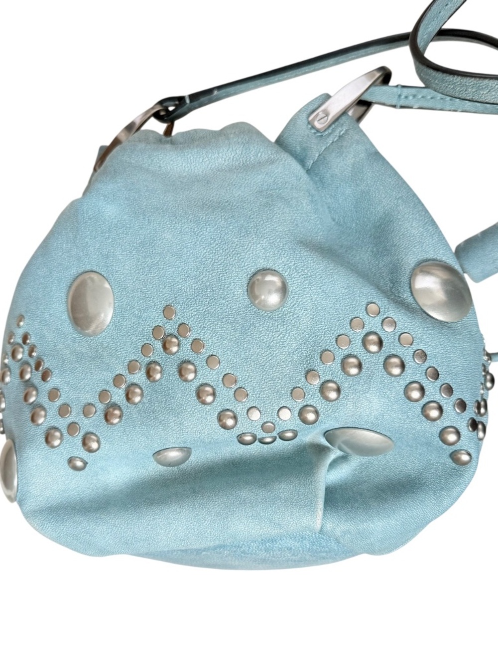 Isabel Marant Kylio bag a light blue butter soft leather construction bucket - Picture 7 of 10